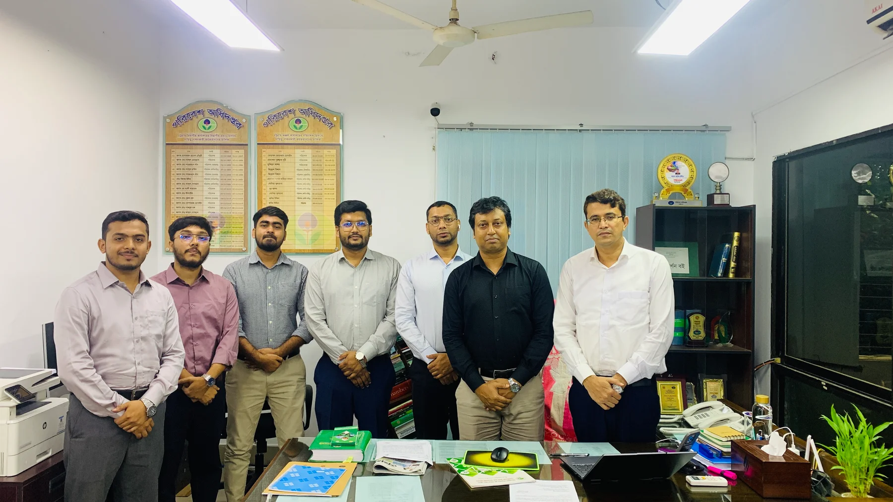 Visiting team inside the DoE, Chattogram office.