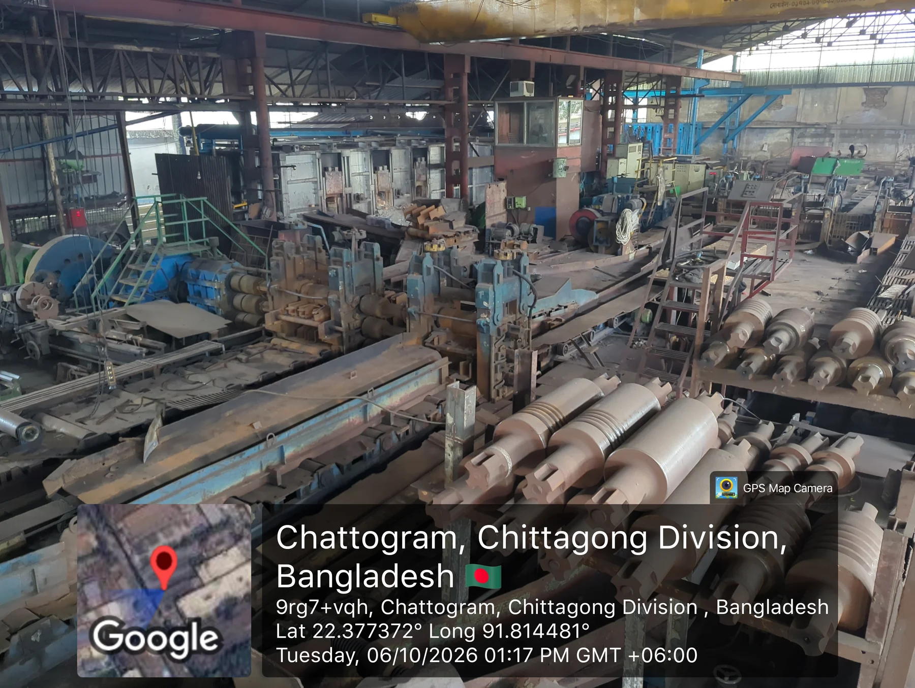 Machinery and production lines inside J.M. Industries Limited.