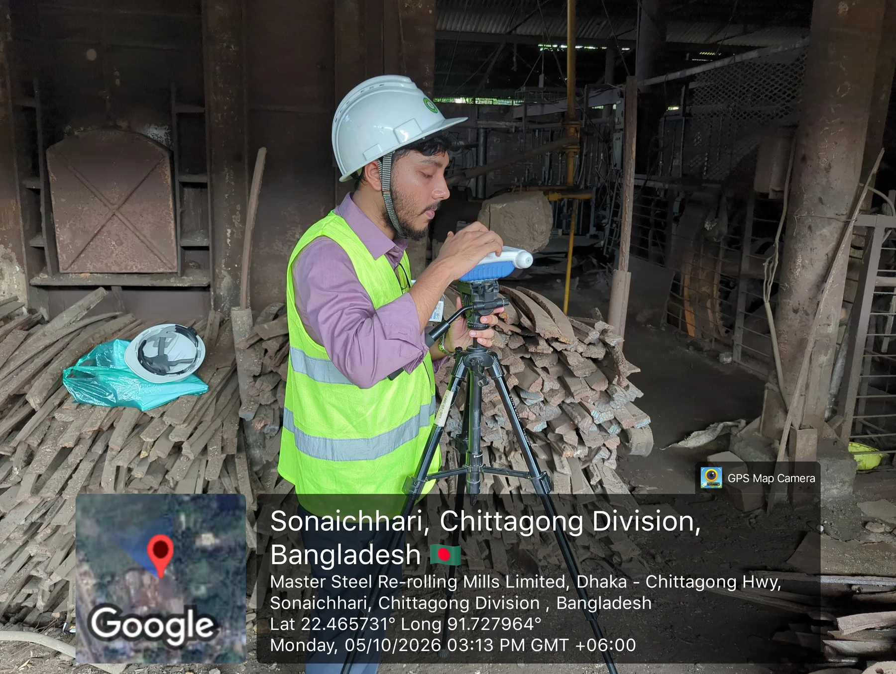 Field monitoring inside Master Steel Re-rolling Mill.