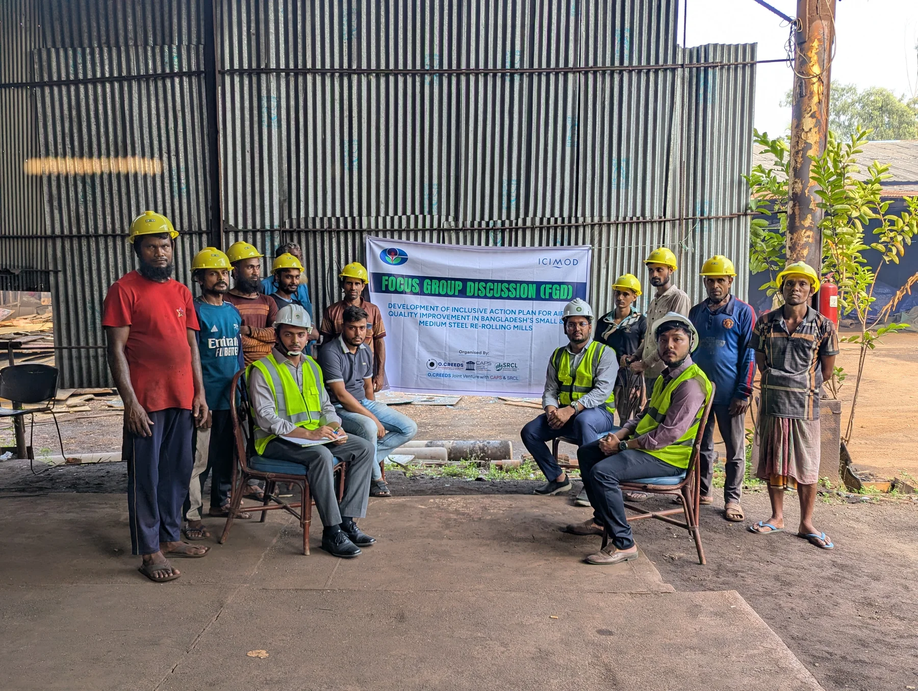 Focus group discussion participants at Master Steel Re-rolling Mill.